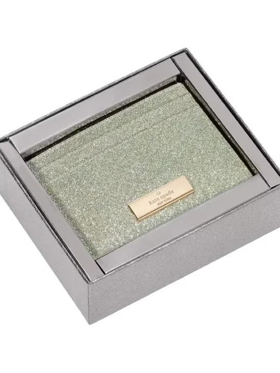 NWT - Kate Spade Kenzie Boxed Glitter Cardholder - Picture 9 of 10